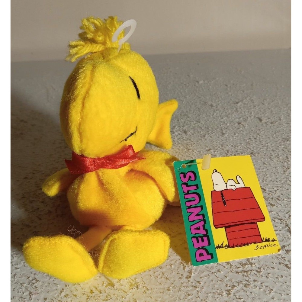 Vintage Peanuts Wood Stock  Beanbag 6"Plush
